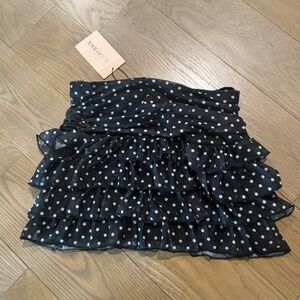 Women's - XS polka dot mesh skirt
